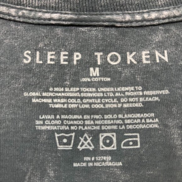 Sleep Token Take Me Back to Eden Rock Band Mineral Wash T-Shirt Size Medium - Picture 4 of 4